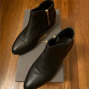 Nisolo black leather booties
